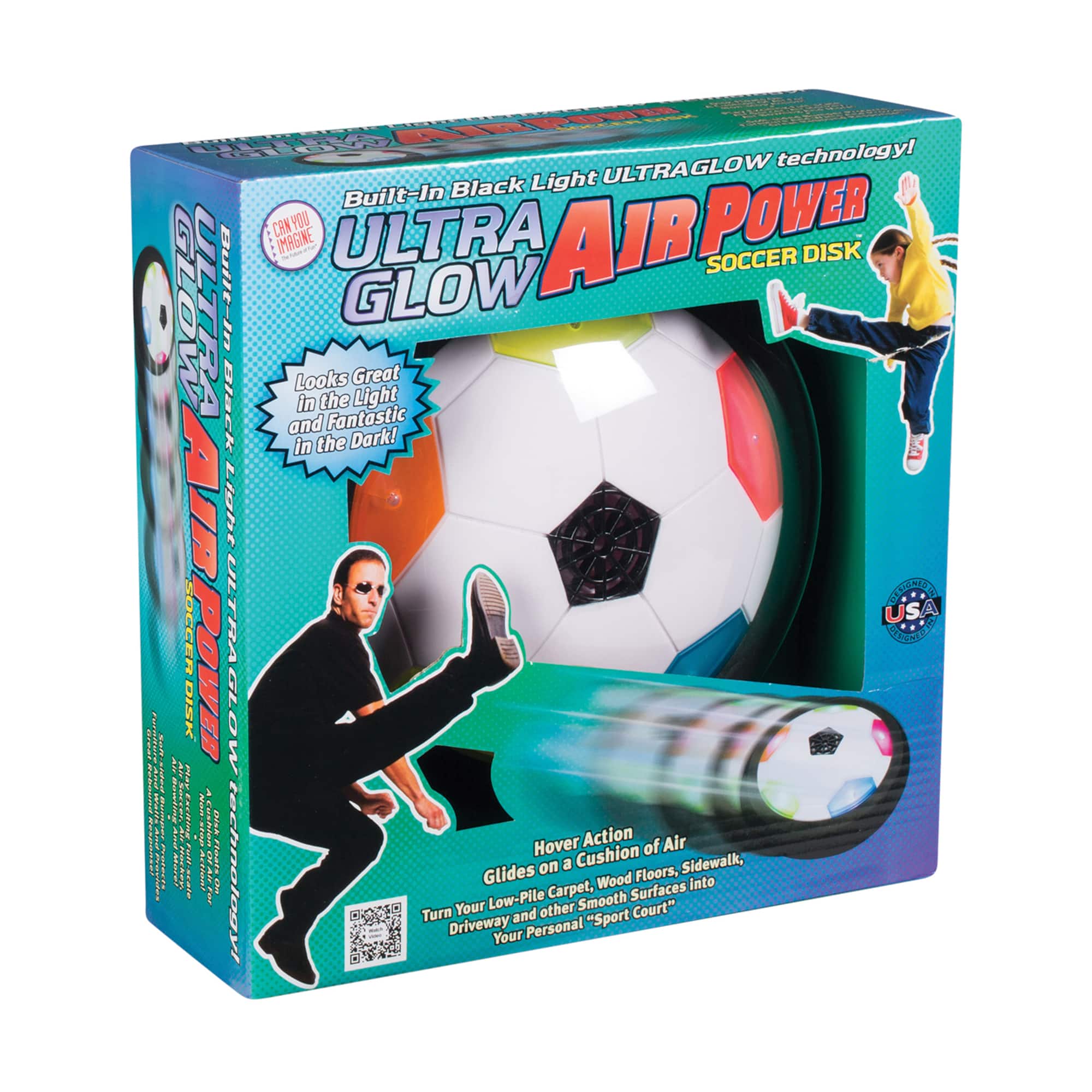 Ultra Glow Air Power Soccer Disk